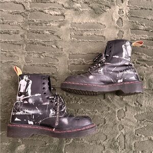 Dr. Martens Women's 1460 Sex Pistols Backhand Straw Grain Boots